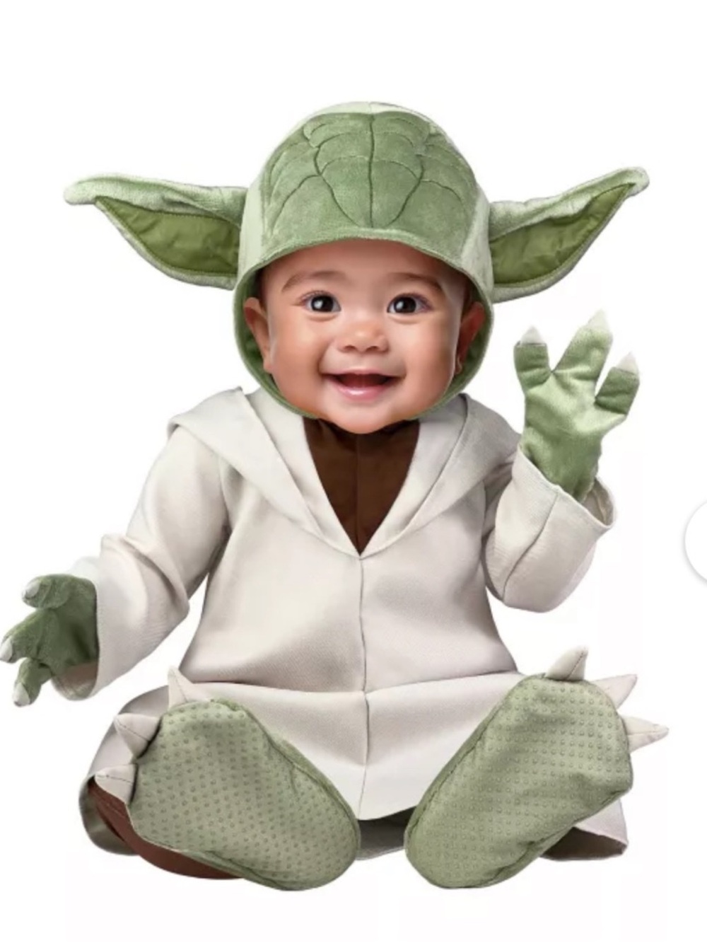 Baby Yoda Infant Costume - Green and Cream Star Wars Outfit